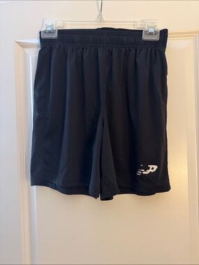 New Balance Black Men's Athletic Shorts with White Logo